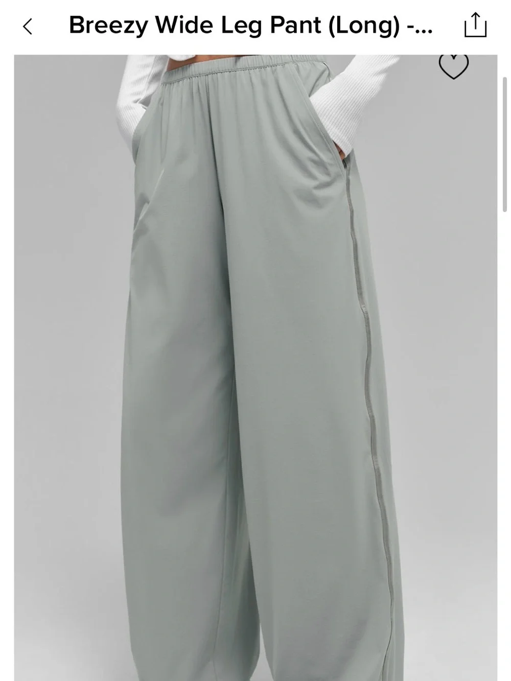 Wide Leg Breezy Pants in Lunar Grey